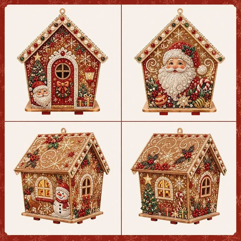 🎄 DIY Christmas Pearl Art Craft Kit 🎀 | Festive Cottage-Style Decor ✨