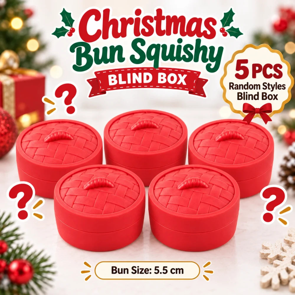 🎄 Christmas Dumpling Squishy Blind Box 🥟 | Festive Mystery Surprise 🎁✨
