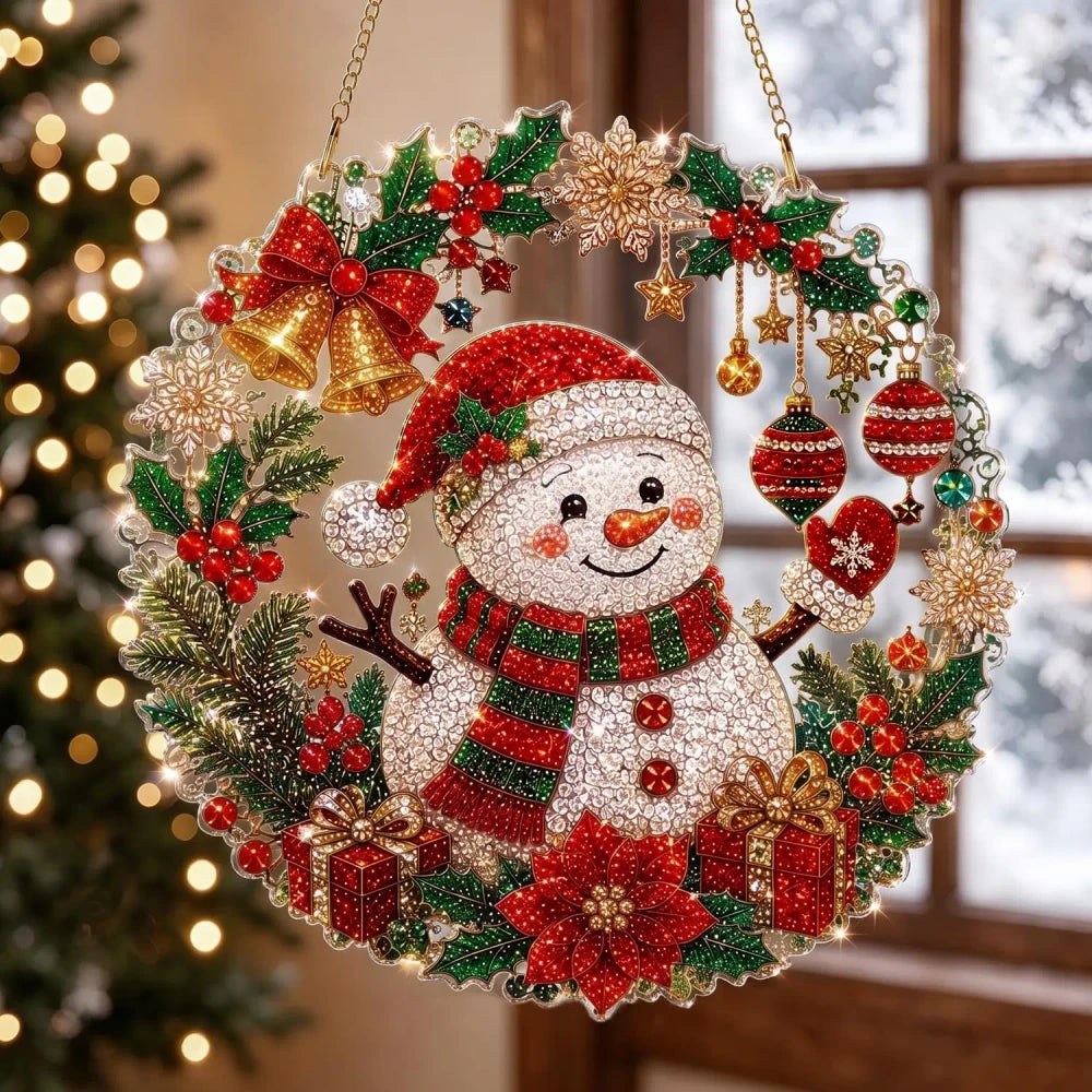 🎄 DIY Christmas Diamond Art Hanging Decoration 🎀 | Festive Sparkle ✨