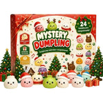💙 Christmas Dumpling Squishy Advent Calendar 🎄 | Blue Winter Box 🎁✨