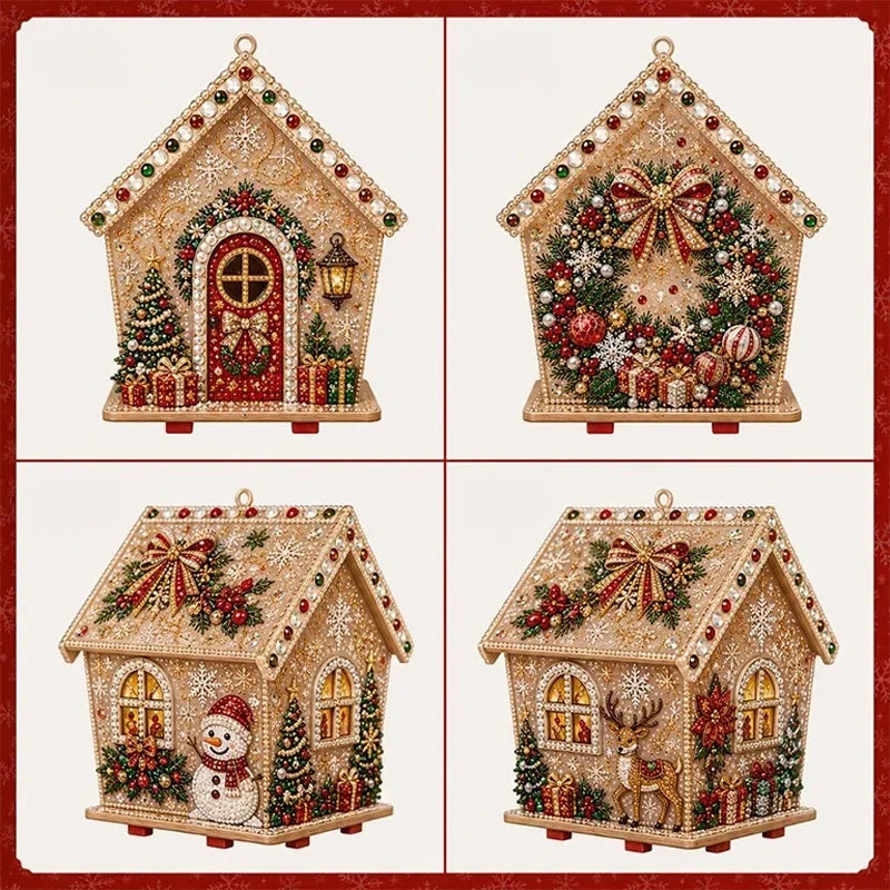 🎄 DIY Christmas Pearl Art Craft Kit 🎀 | Festive Cottage-Style Decor ✨