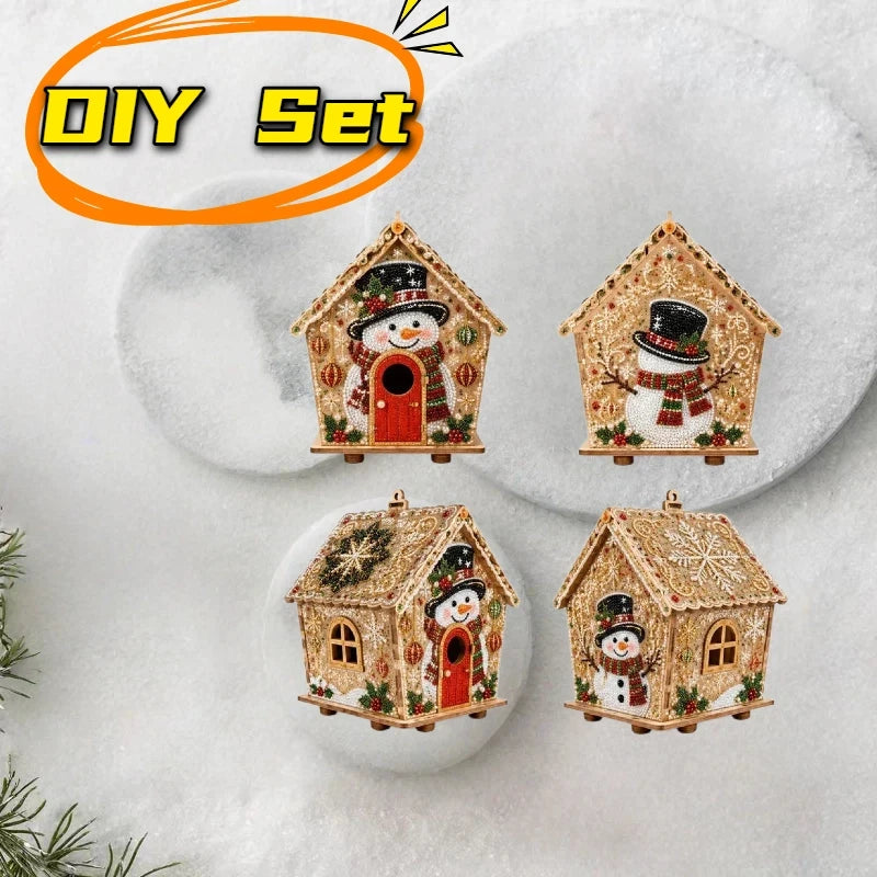 🎄 DIY Christmas Pearl Art Craft Kit 🎀 | Festive Cottage-Style Decor ✨