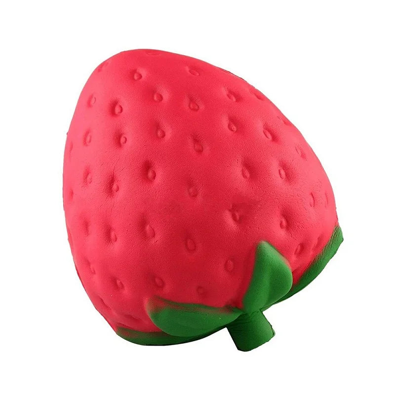 Super Jumbo Strawberry Squishy - Cream Scented Slow Rising Squeeze Toy, Kawaii Food Fidget Toy for Kids & Adults