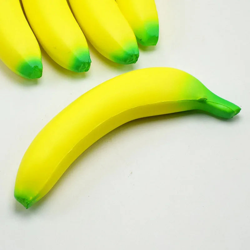 Jumbo Squishy Banana Toy – Slow Rising Foam Squeeze Fidget Toy | Cute Desk Toy & Gift