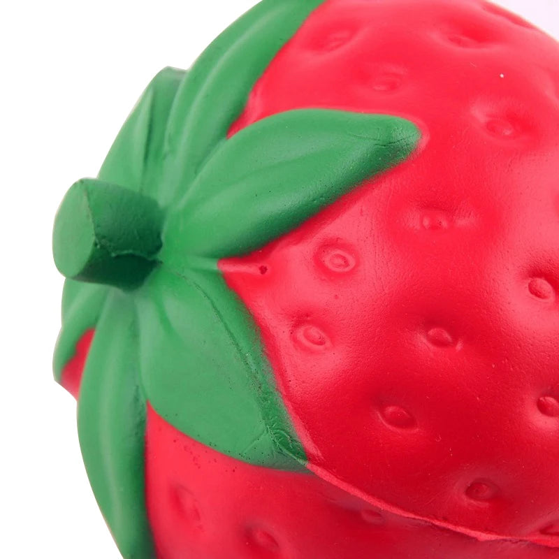 Super Jumbo Strawberry Squishy - Cream Scented Slow Rising Squeeze Toy, Kawaii Food Fidget Toy for Kids & Adults