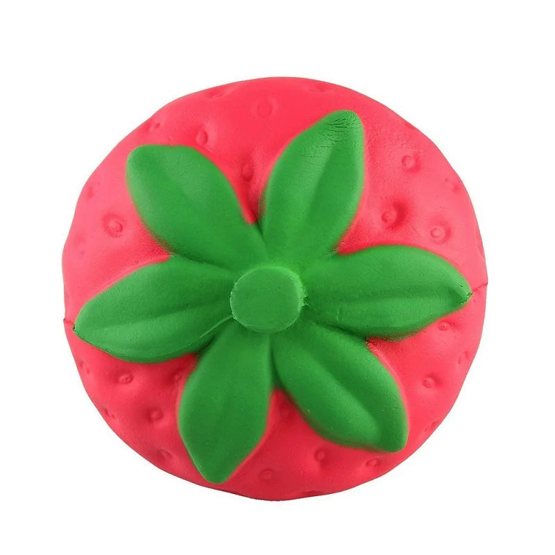 Super Jumbo Strawberry Squishy - Cream Scented Slow Rising Squeeze Toy, Kawaii Food Fidget Toy for Kids & Adults