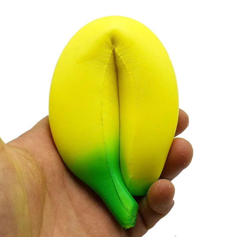 Jumbo Squishy Banana Toy – Slow Rising Foam Squeeze Fidget Toy | Cute Desk Toy & Gift
