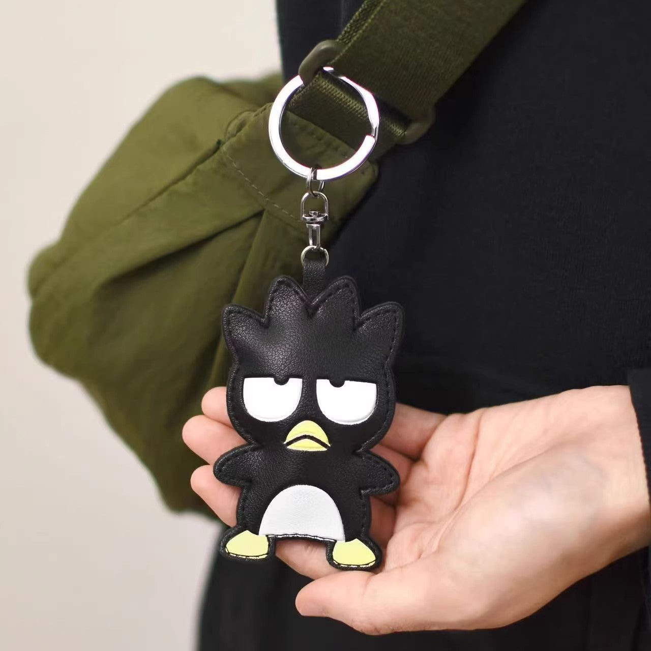 Sanrio Leather Keyring – Kawaii Hello Kitty & My Melody Pinch Pendant