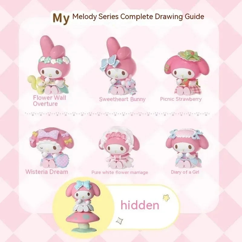 Sanrio My Melody Tea Party Blind Box – Strawberry Picnic Series PVC Figurine