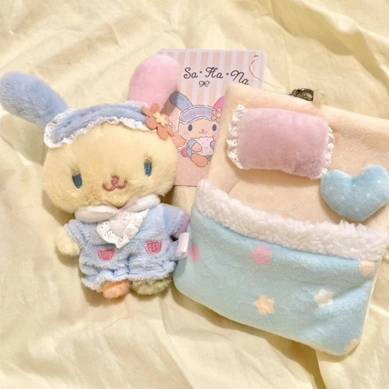 Sanrio Good Night Sleep Plush Keychain – Masyumaro, My Melody & Sweet Piano Sleepy Bag Charm