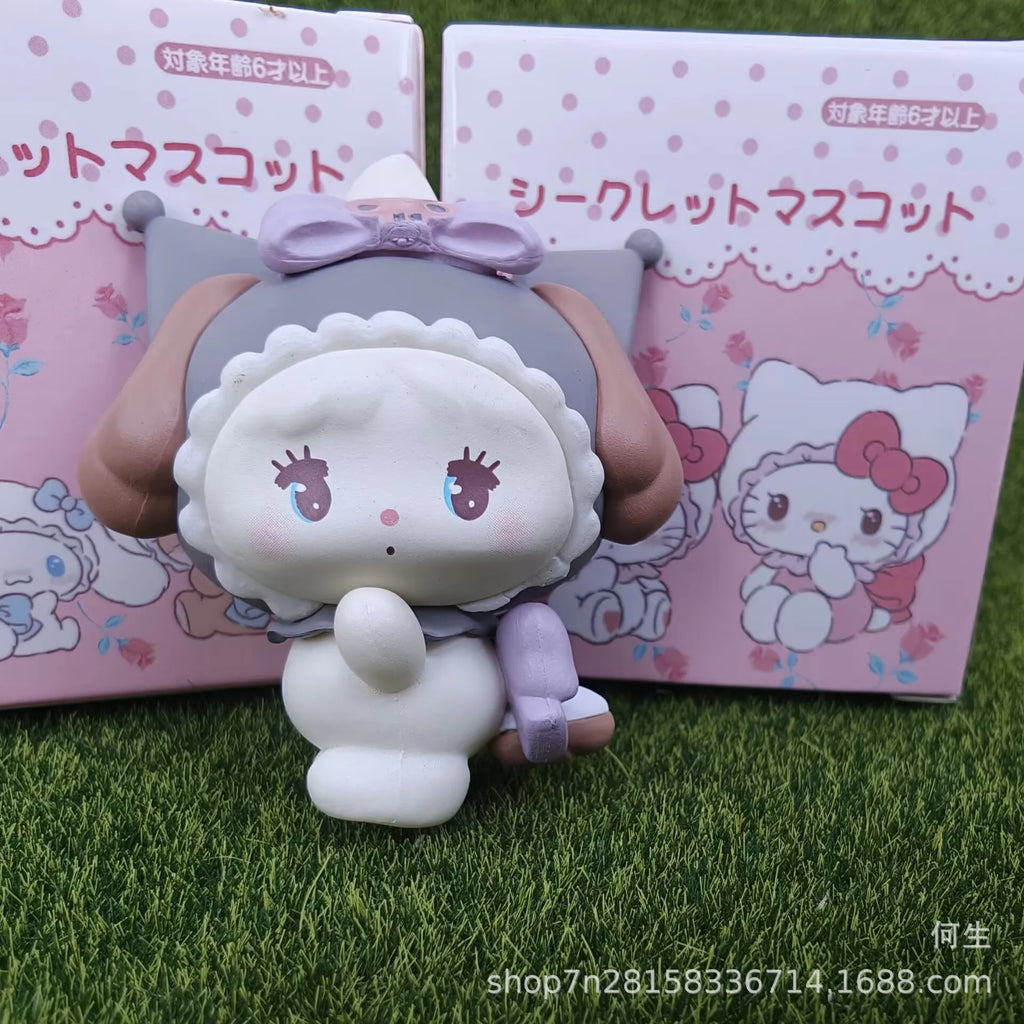 Sanrio Characters Blind Box Hello Kitty Kuromi Cinnamoroll Mymelody Mikko Illustration Joint Model Collectible Boy Girls Gifts