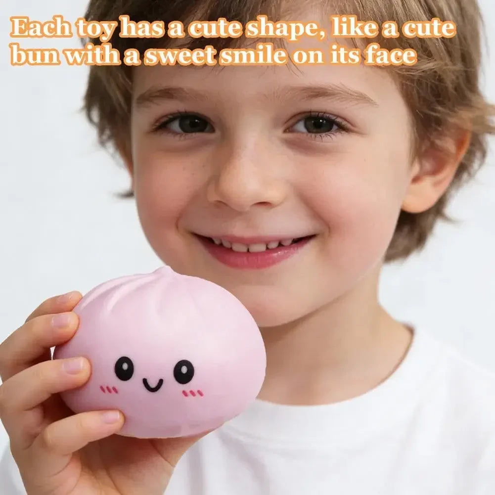 Cartoon Ghost Bun Squishy Toy – Soft Slow-Rising Squeeze Toy | Cute Halloween Ghost Gift & Collectible