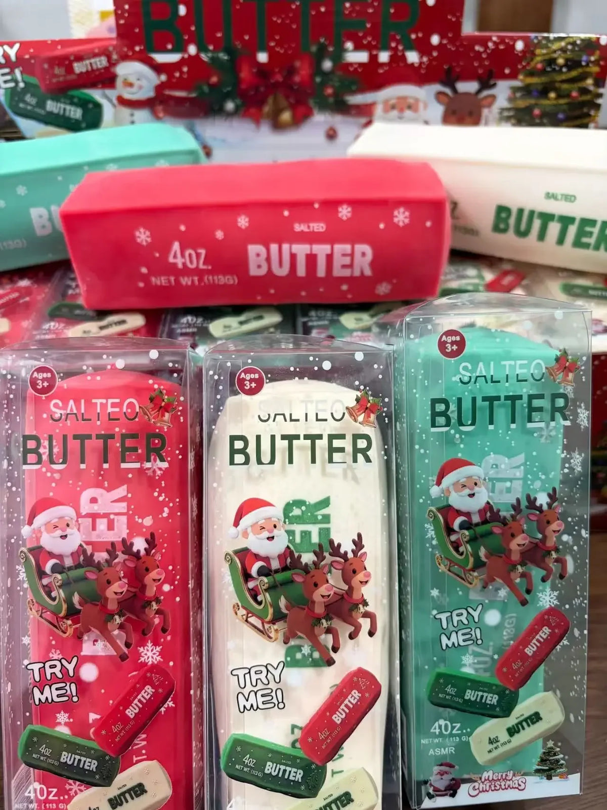 Christmas Butter Stick Squishy 🎄🧈🎁