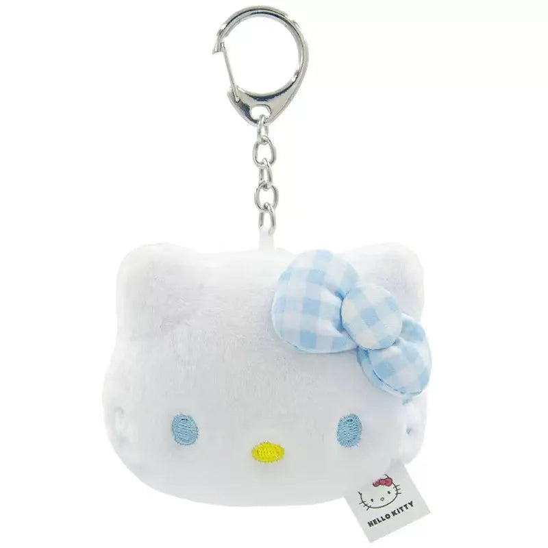 Sanrio Ice Cream Series My Melody Pochacco Plush Toy Keychain Stuffed Kuromi Pompompurin Cinnamoroll Dessert Ice Pop Pendant