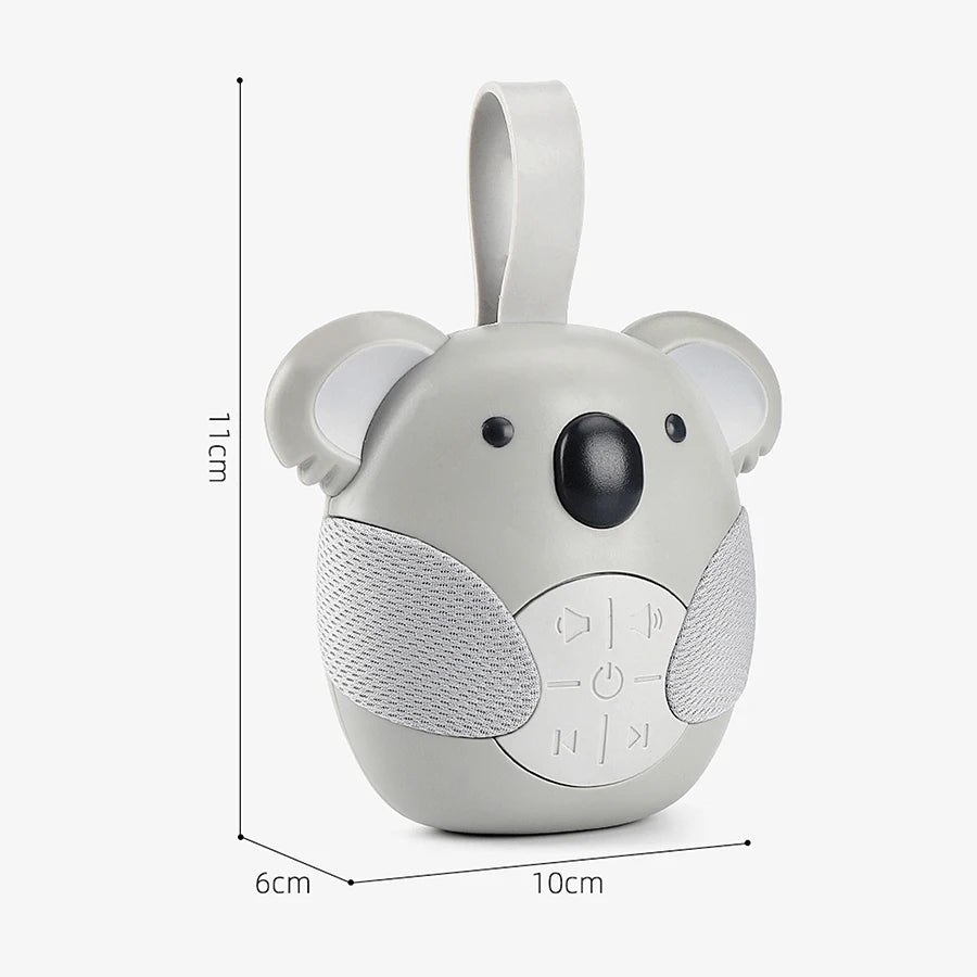 Baby White Noise & Lullaby Sound Machine - Portable Owl Baby Soother with Soothing Sounds for Stroller & Crib