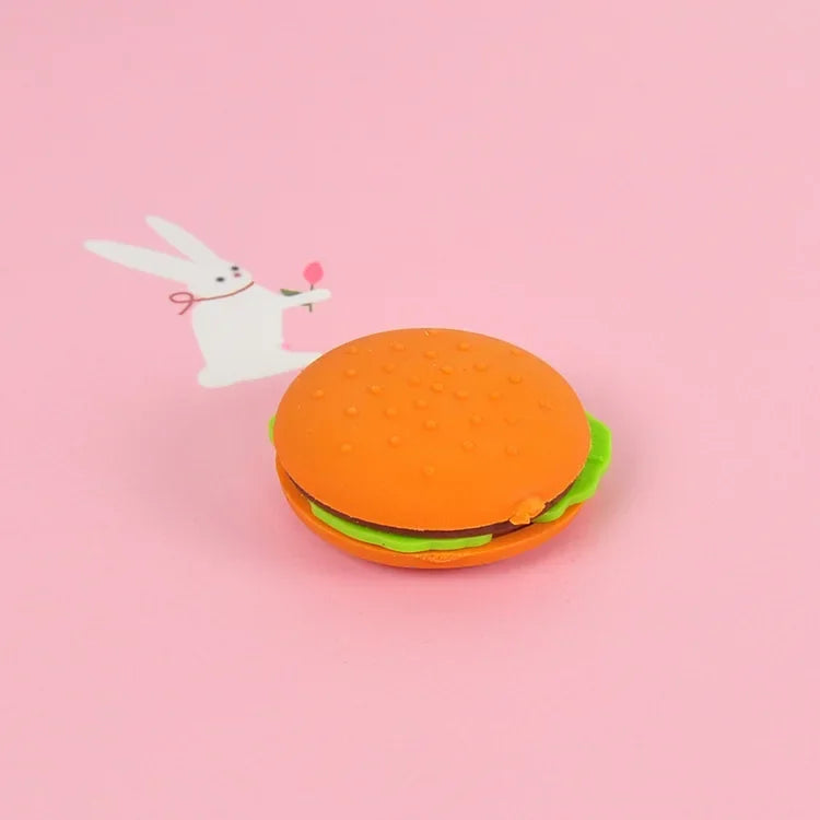 Assembled Burger Coke Fries Food Drink Eraser Cartoon Eraser Set School Supplies Gift Toys Erasers Kids Erasers for Kids