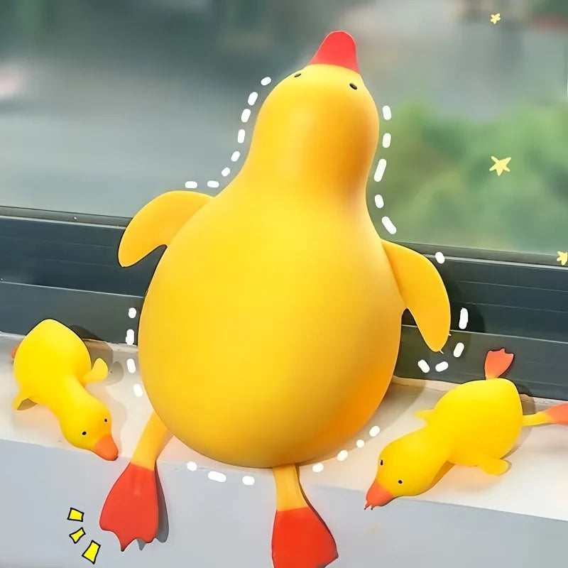 Squishy Duck & Goose Fidget Toy - Cute Stretchy Animal Squeeze Toy, Fun Gift for Kids & Adults
