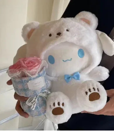 Sanrio 25cm Plush Stuffed Doll - Kawaii Kuromi My Melody Cinnamoroll Soft Animal Plushie Pillow - Birthday & Holiday Gift