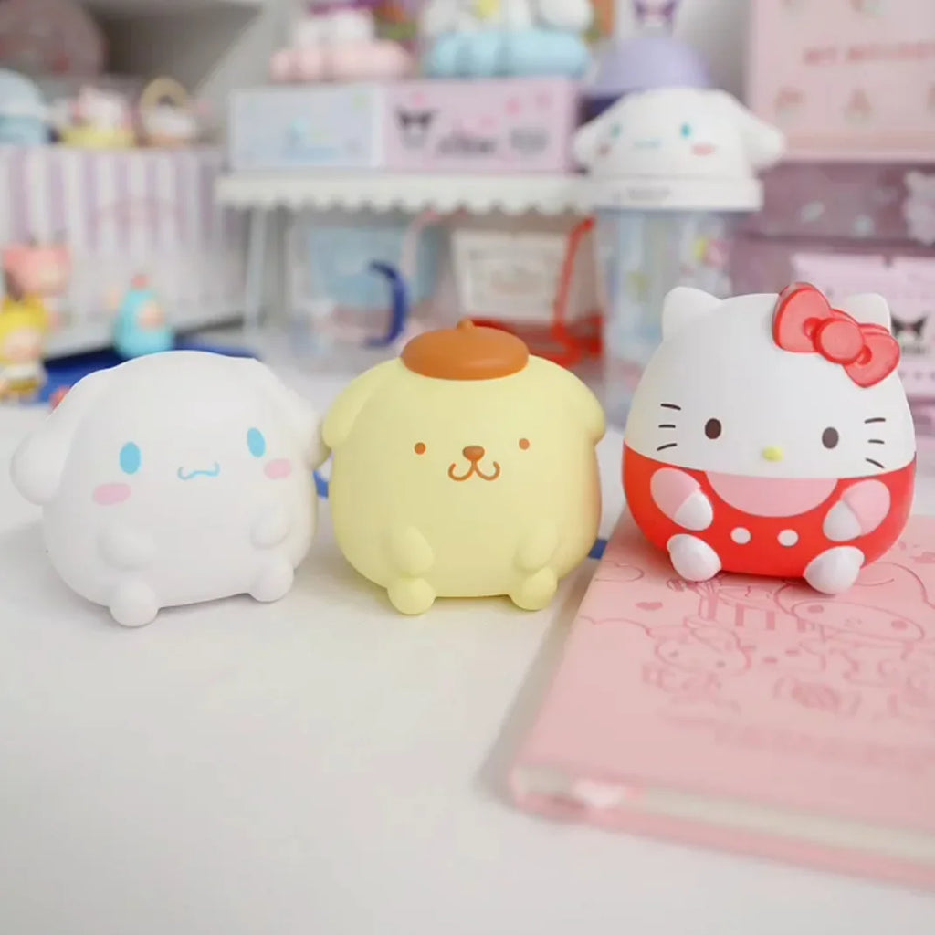 Hello Kitty & Kuromi Squishy Squeeze Toys - Kawaii Soft Slow Rising Cartoon Fidget Toys, Anime Birthday Party Gift