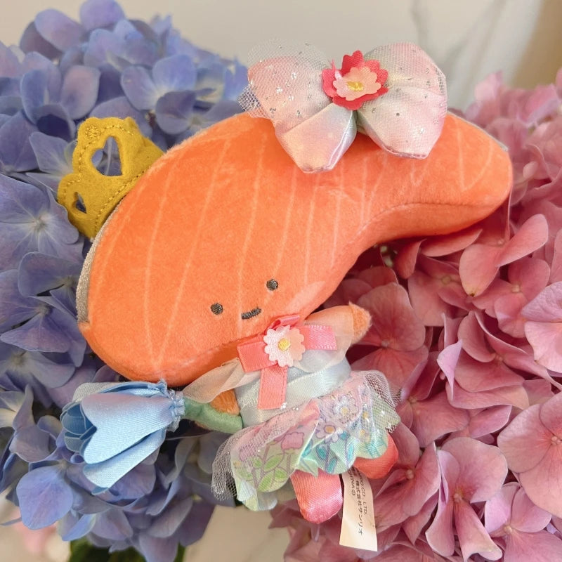 Sanrio Blossom Crown Plush Keychain – Usahana, Kirimichan, My Melody & Kuromi Fluffy Pendant