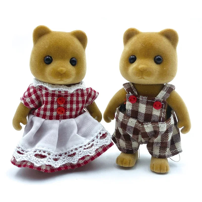 🌿 Forest Animal Family Dollhouse Miniatures 🐻 | 1:12 Scale Accessories