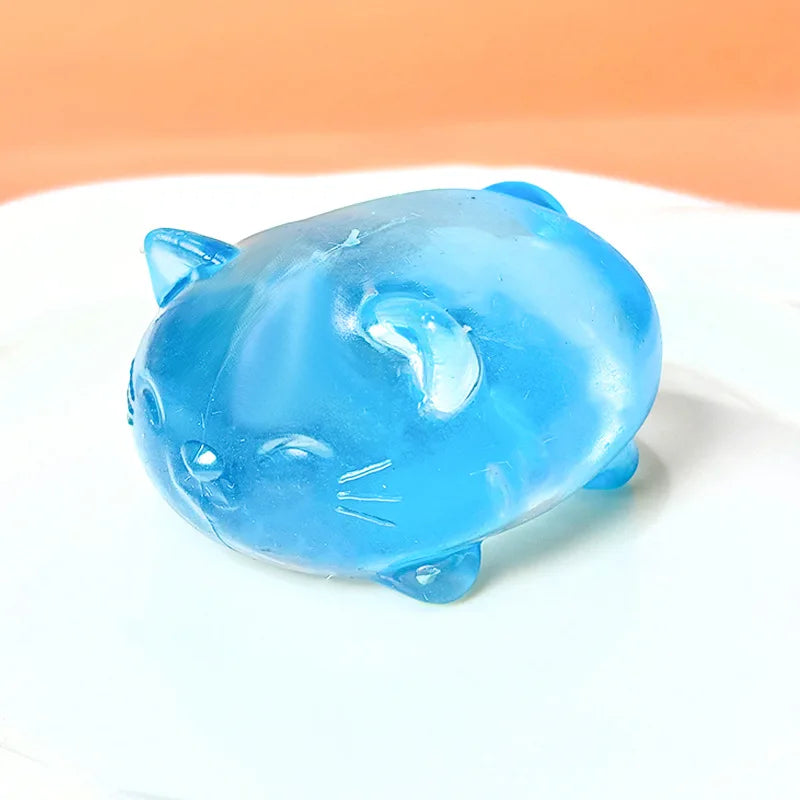 Mini Cute Cat Maltose Squishy Toys Slow Rise Stress Relief Ball Sensory Fidget Toys for Adult Kids Anti-Anxiety Sensory Toys