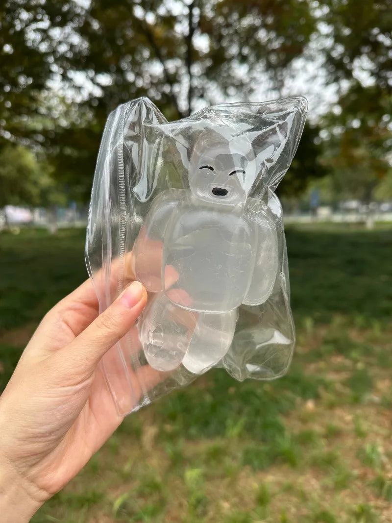 Squishy Transparent Jelly Robot Squeeze Toy - Cute Super Soft Slow Rebound Water Sense Cartoon Kawaii Gift