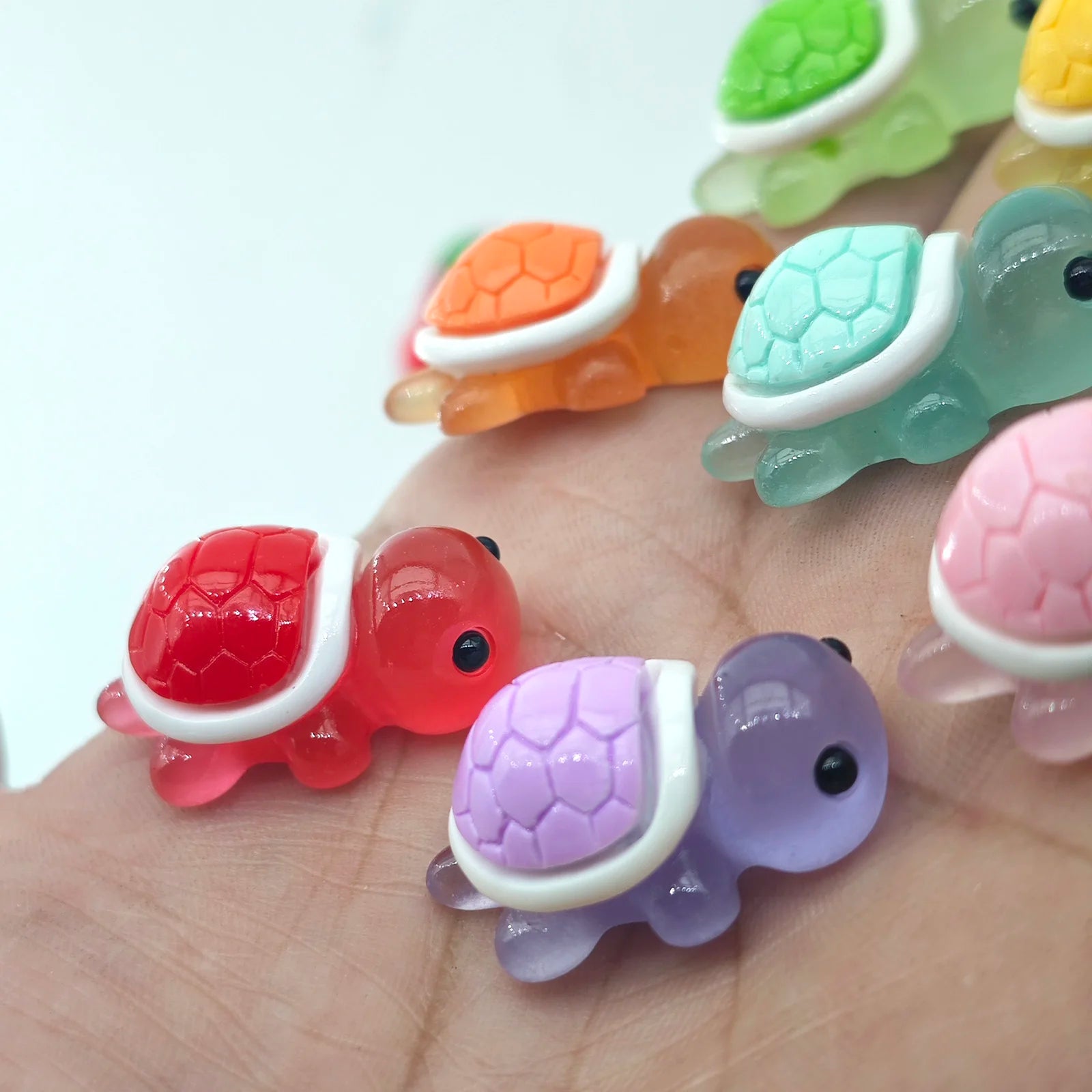 Mini Ocean Resin Turtle Animals Tiny Sea Animals Figurines Marine Miniature Animals Aquarium Ornaments Home Decorations