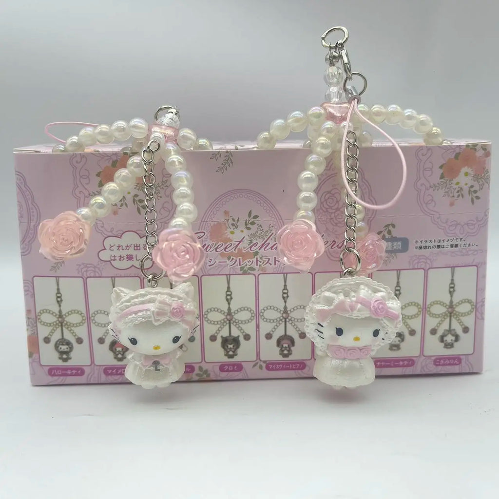 Hello Kitty Pearl Jewelry Blind Box Pendant – Surprise Bag Charm & Phone Decoration