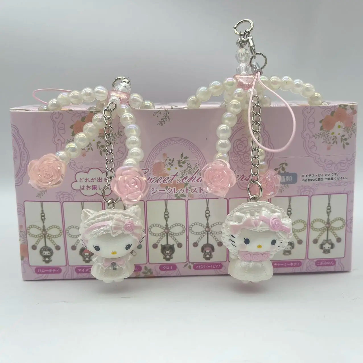 Hello Kitty Pearl Jewelry Blind Box Pendant – Surprise Bag Charm & Phone Decoration