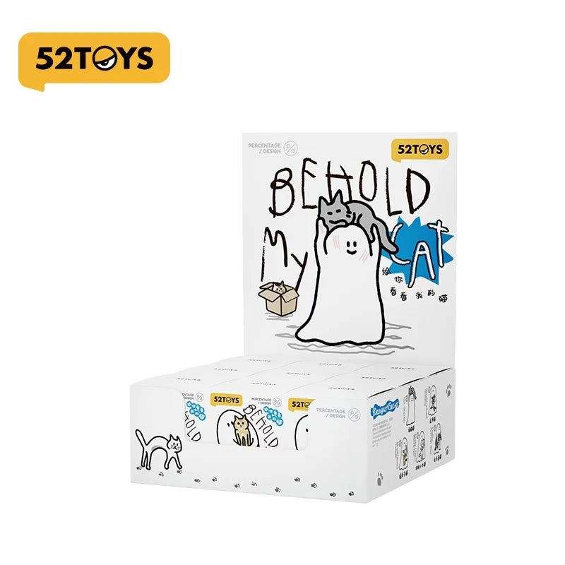 52 Toys Behold My Cat Blind Box – PVC Mini Figure Collectible Surprise Toy