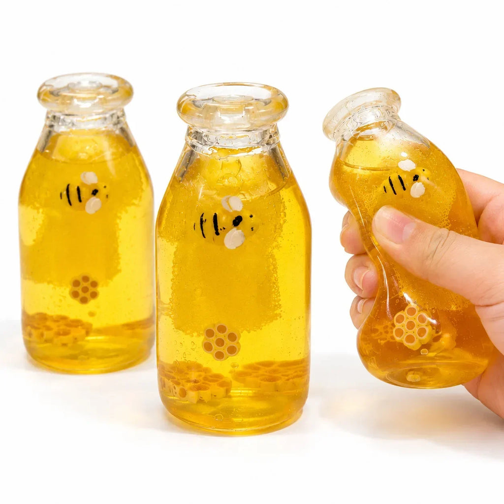 🍯 Honey Bottle Squishy | Quick-Rebound Novelty Squeeze Toy ✨