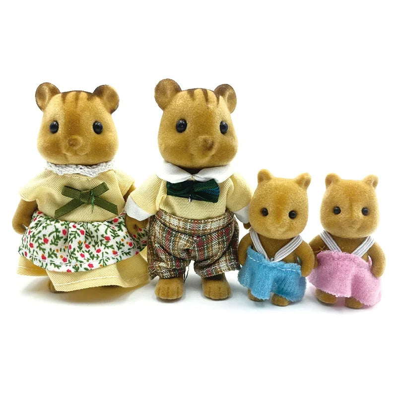 🌿 Forest Animal Family Dollhouse Miniatures 🐻 | 1:12 Scale Accessories