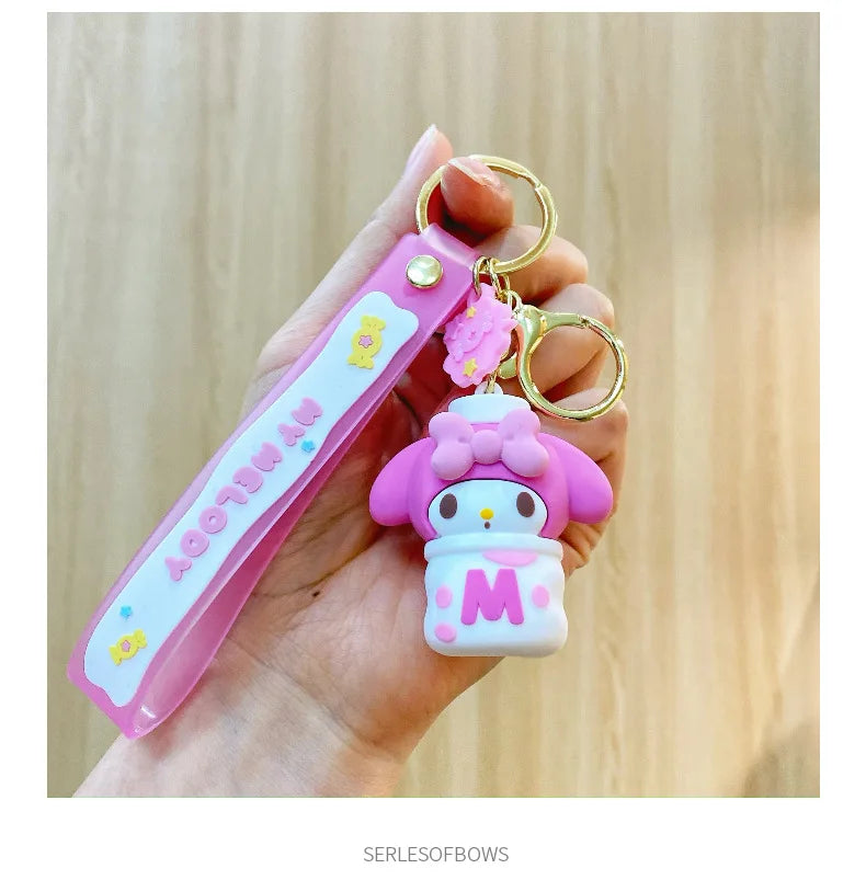 Sanrio Snack Series Keychain – Kuromi & Friends Cute Anime Bag Charm