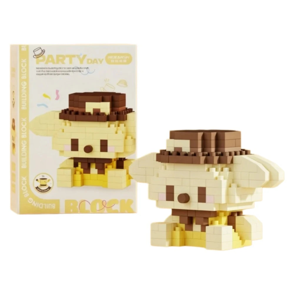 Sanrio Series Building Blocks Mini Figure Set - Hello Kitty Cinnamoroll My Melody Kuromi Pochacco Puzzle Toy Gift