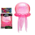 Transparent Glitter Jellyfish Squishy Toy Super Soft TPR Squeeze Stress Ball Sensory Fidget Toy for Anxiety Relief