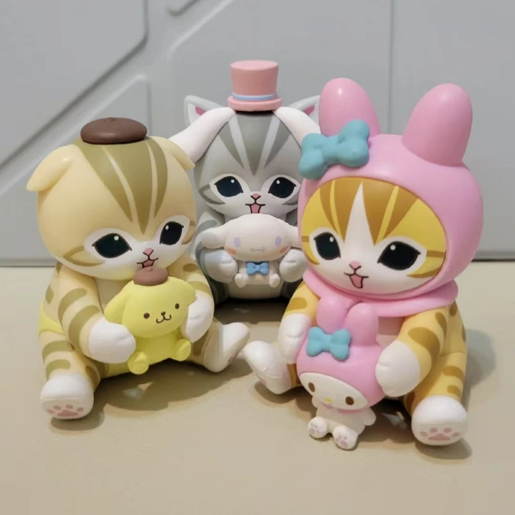 Mofusand Shark Cat Blind Box – Vinyl Collectible Figure | Cute Cat Toy & Mystery Gift