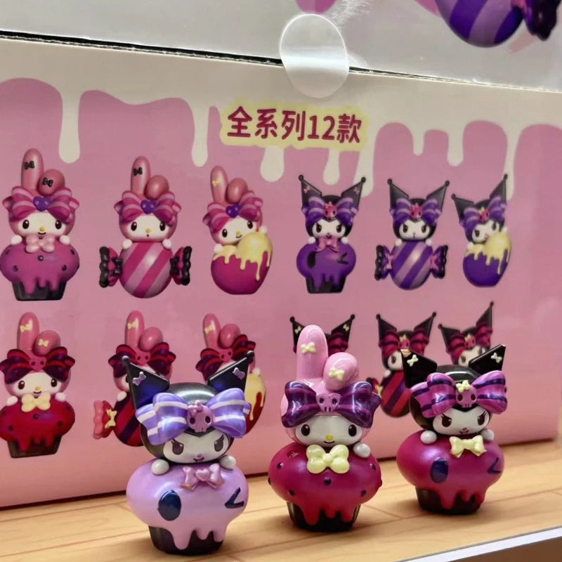 Genuine Sanrio Characters Kawaii Hello Kitty My Melody Kuromi Cinnamoroll Sugar Heart Honey Blind Bag Birthday Gift Trendy Toys
