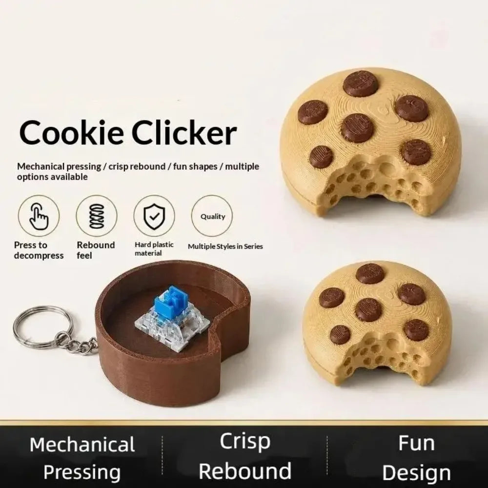 Chocolate Keyboard Clicker Keychain 🍫🎀💕