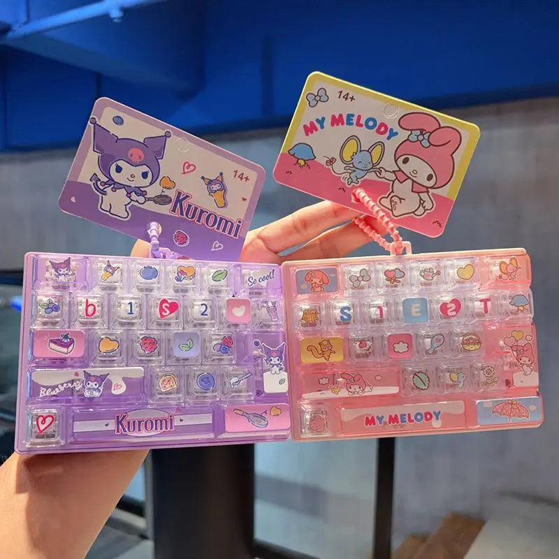 ✨ 26-Button Anime-Inspired Keychain Toy 🎀 | Cute Bag Charm