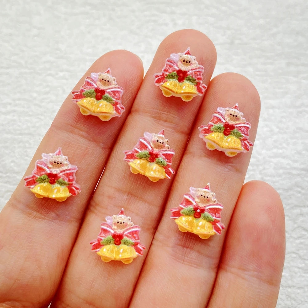 Christmas 3D Resin Nail Charms, 60 Pieces 🎄🎅🎀