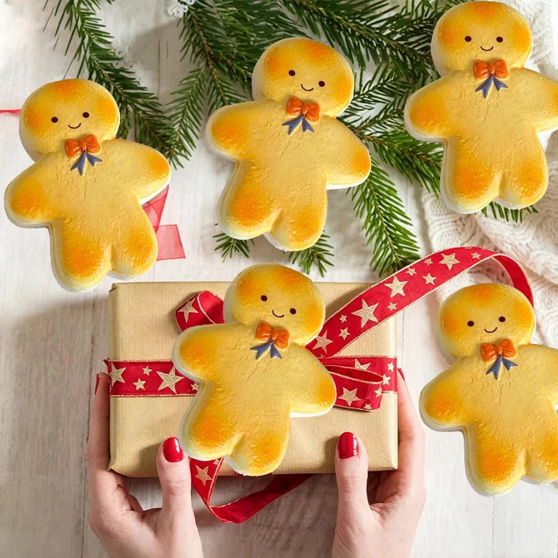 Kawaii Gingerbread Man Squishy 🎄🎁💕