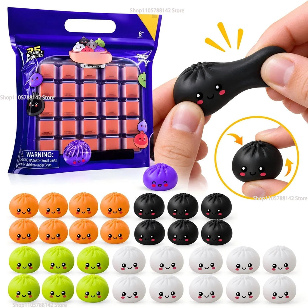 Mini Mystery Dumpling Squishies, 25 Pieces 🥟🎁💕