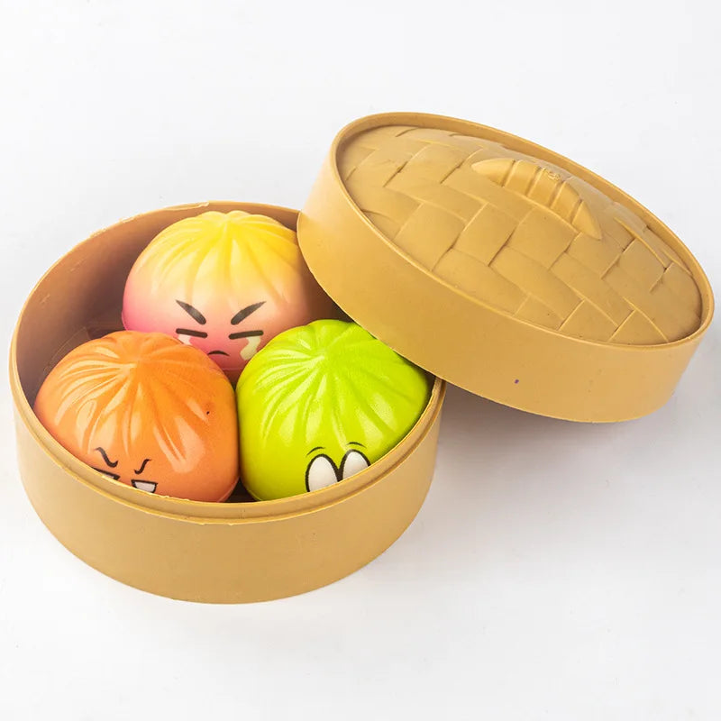 Squishy Dumpling Fidget Toy – Soft Slow-Rising Squeeze Toy for Kids & Adults
