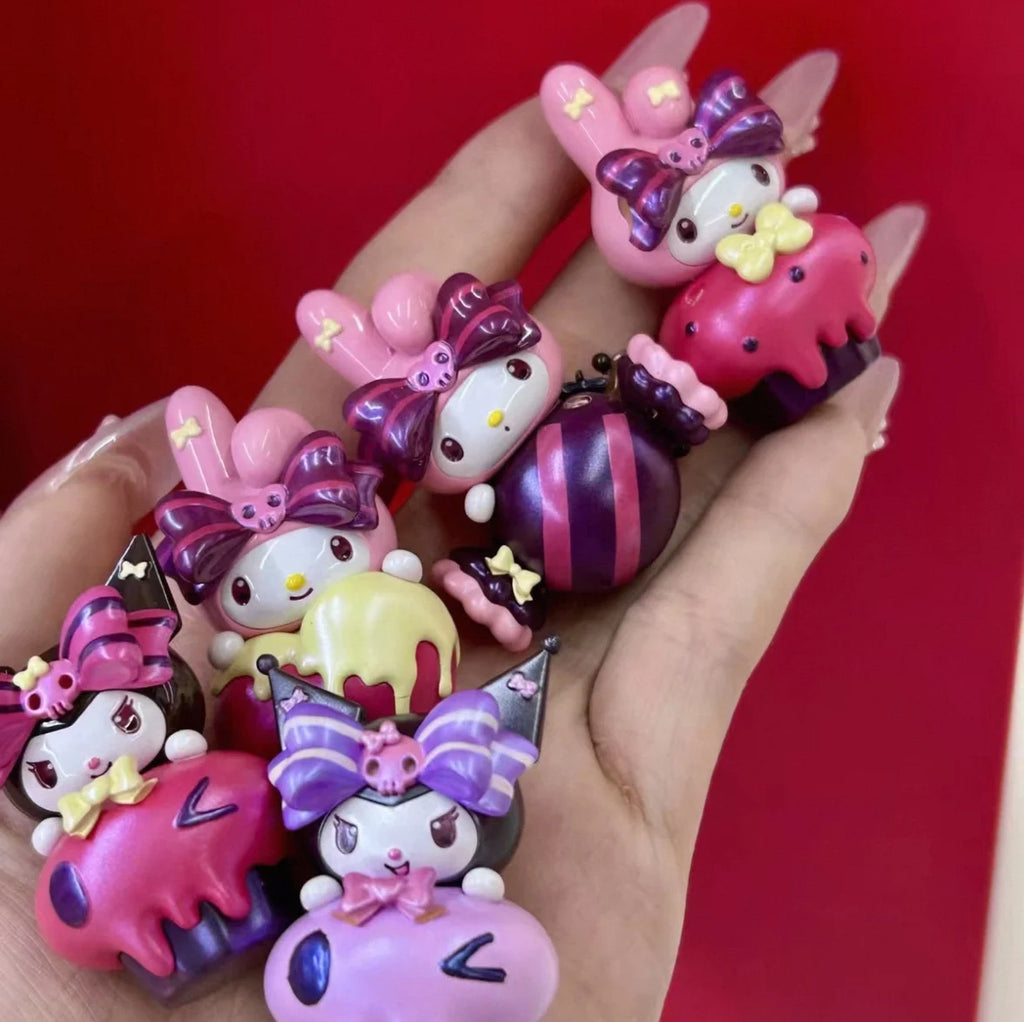 Genuine Sanrio Characters Kawaii Hello Kitty My Melody Kuromi Cinnamoroll Sugar Heart Honey Blind Bag Birthday Gift Trendy Toys