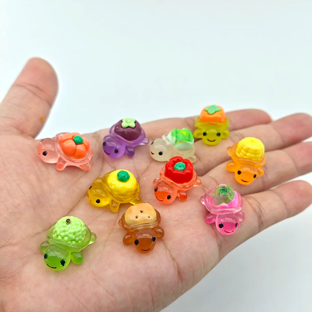 Mini Ocean Resin Turtle Animals Tiny Sea Animals Figurines Marine Miniature Animals Aquarium Ornaments Home Decorations