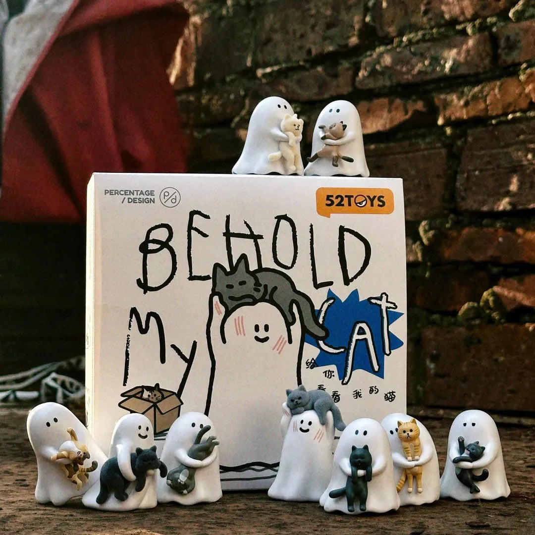 52 Toys Behold My Cat Blind Box – PVC Mini Figure Collectible Surprise Toy