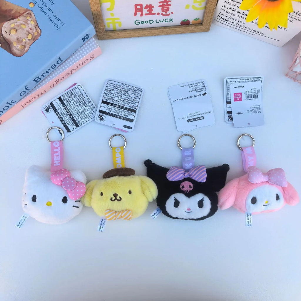 Kawaii Sanrio Plush Keychain – Cinnamoroll, Usahana & Friends Backpack Pendant Doll | Cute Gift