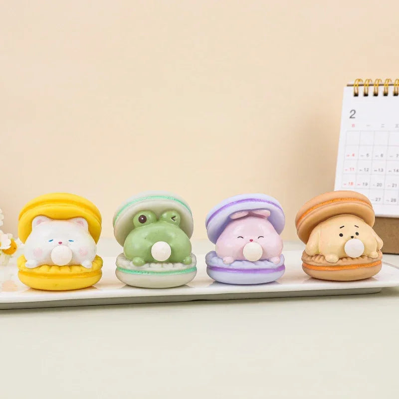 Creative Cute Animal Spit Bubble Burger Pinch Toy – Funny Office & Desk Squeeze Toy