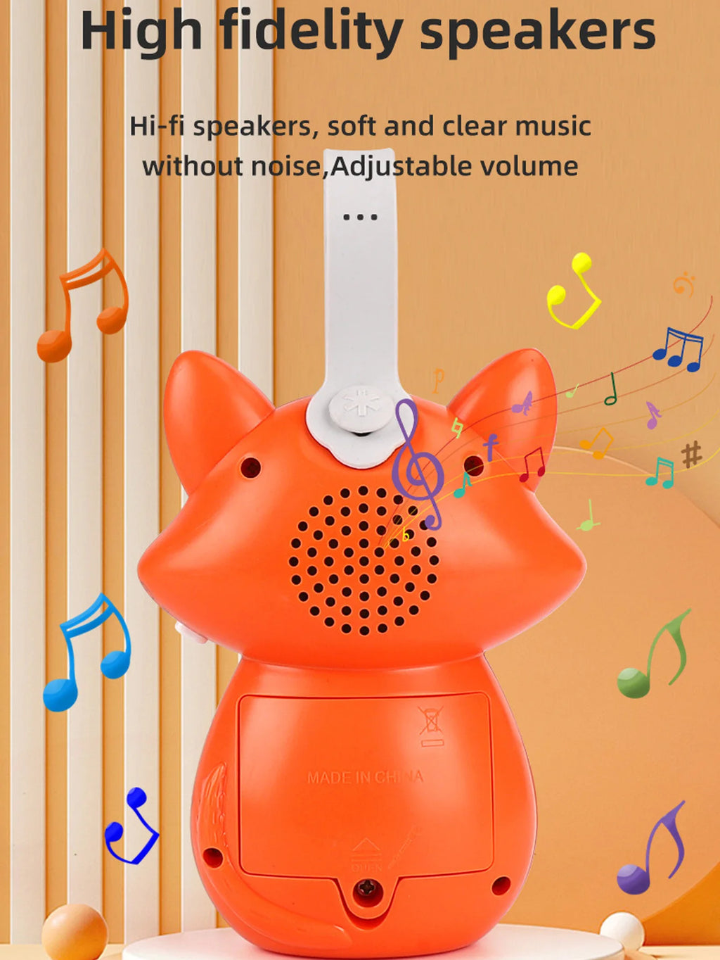 Baby White Noise & Lullaby Sound Machine - Portable Owl Baby Soother with Soothing Sounds for Stroller & Crib